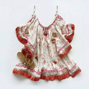 Ranees Brand Tunic Length Print Dress or Cover-Up